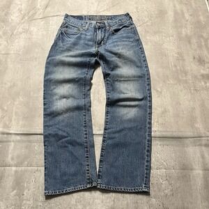 American Eagle Outfitters Straight Leg Jean Mens 26x28 Whiskered Western